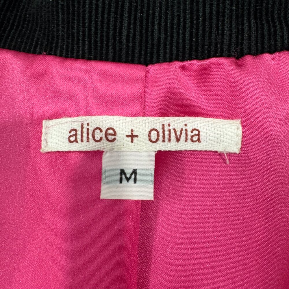 Alice + Olivia Vintage Black Corduroy Blazer, Size M - Picture 16 of 17